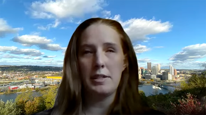 Screenshot of Zoom webinar