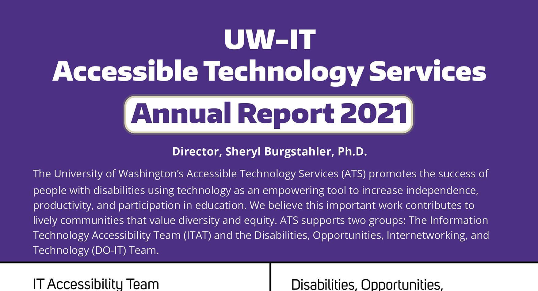 2021 UW-IT Access Technology Services Annual Report