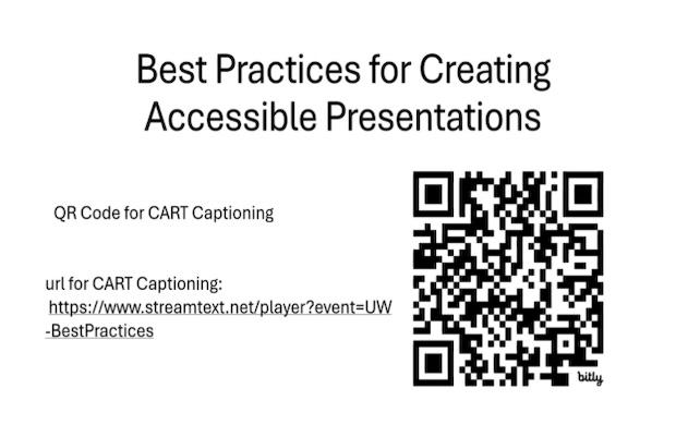 Best Practices for Accessible Presentations