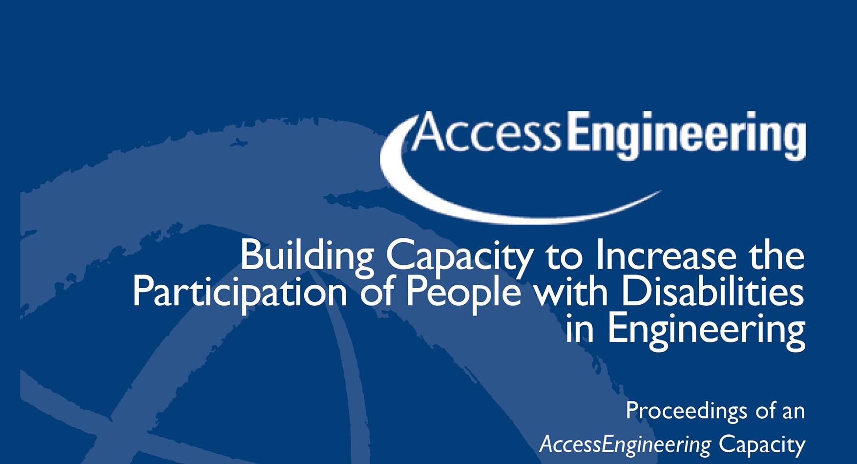 Building Capacity to Increase the Participation of People with Disabilities in Engineering (2015)