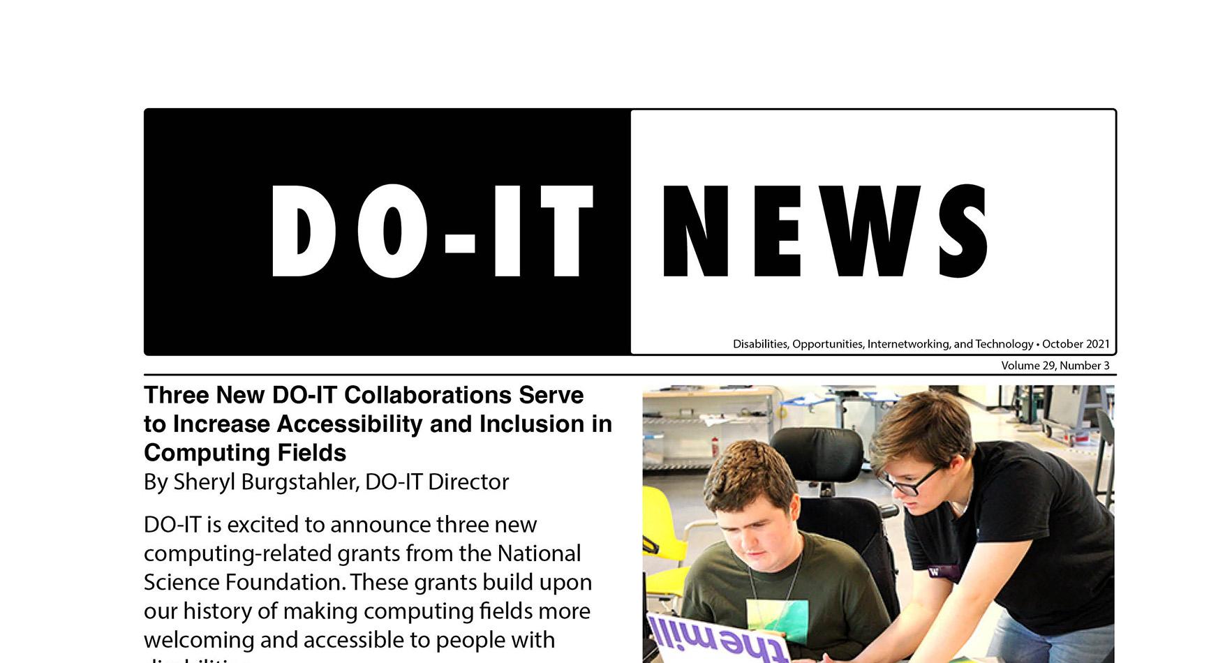 DO-IT News October 2021