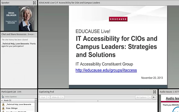 IT Accessibility for CIOs and Campus Leaders: Strategies and Solutions