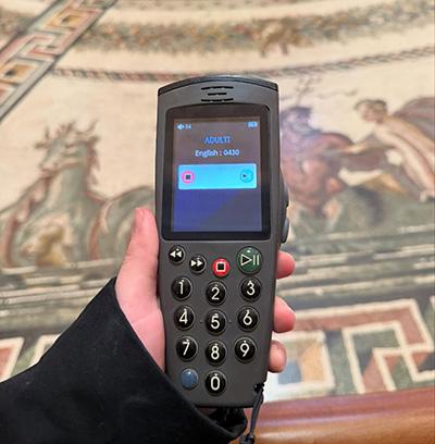Audio device used at the Vatican Museum