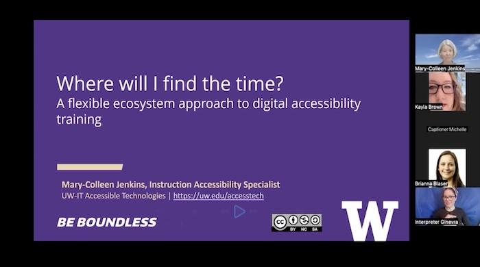 Where will I find the time slide deck title