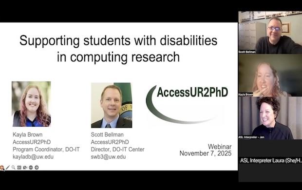 Supporting Students with Disabilities in Computing Research